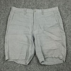 Saks Fifth Avenue 100% Linen Shorts Mens  36 Winn Chino Lightweight Beach Summer